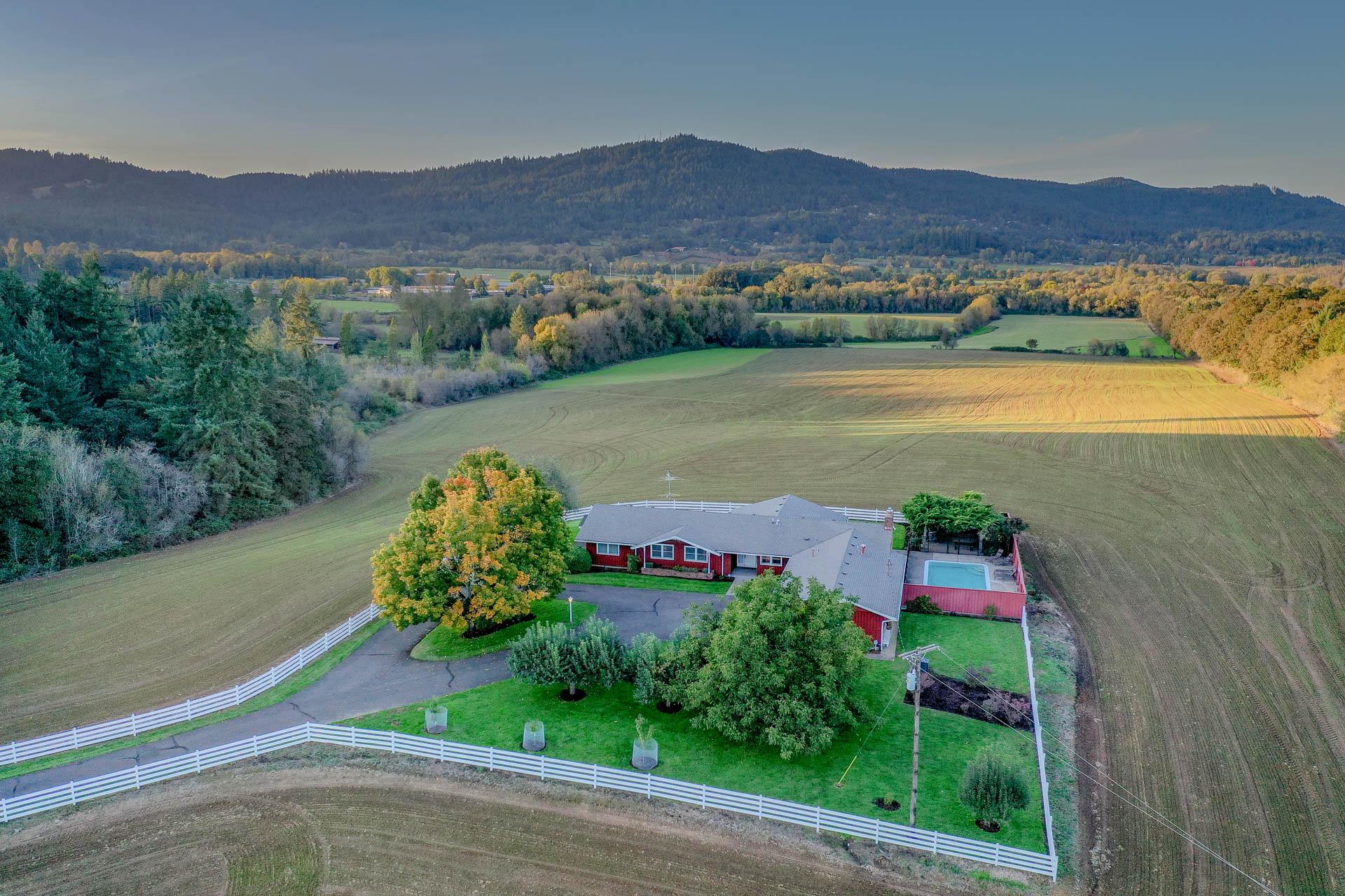 November aerial shot of Highland Acres.Highland Acres - View of the Outdoor Swimming Pool
