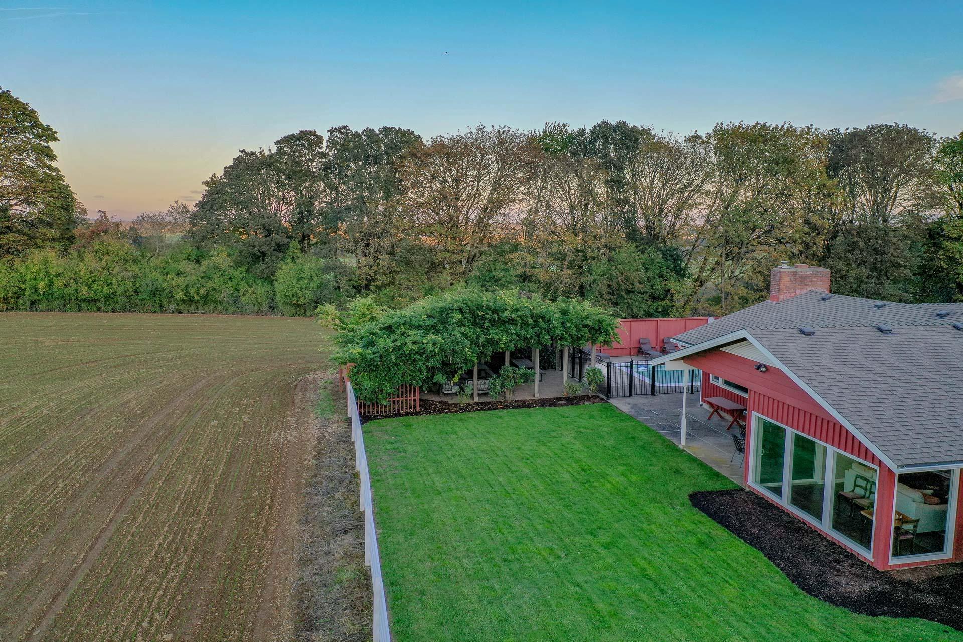 November aerial shot of Highland Acres.
