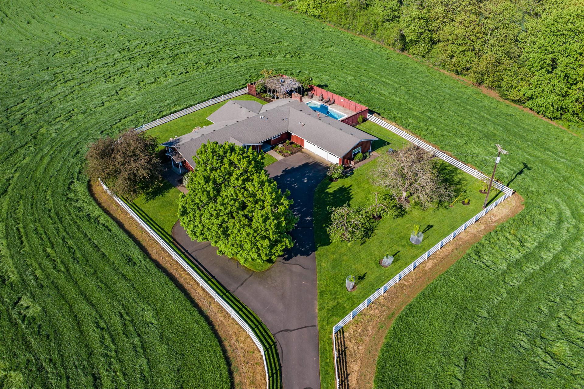 Spring Aerial view