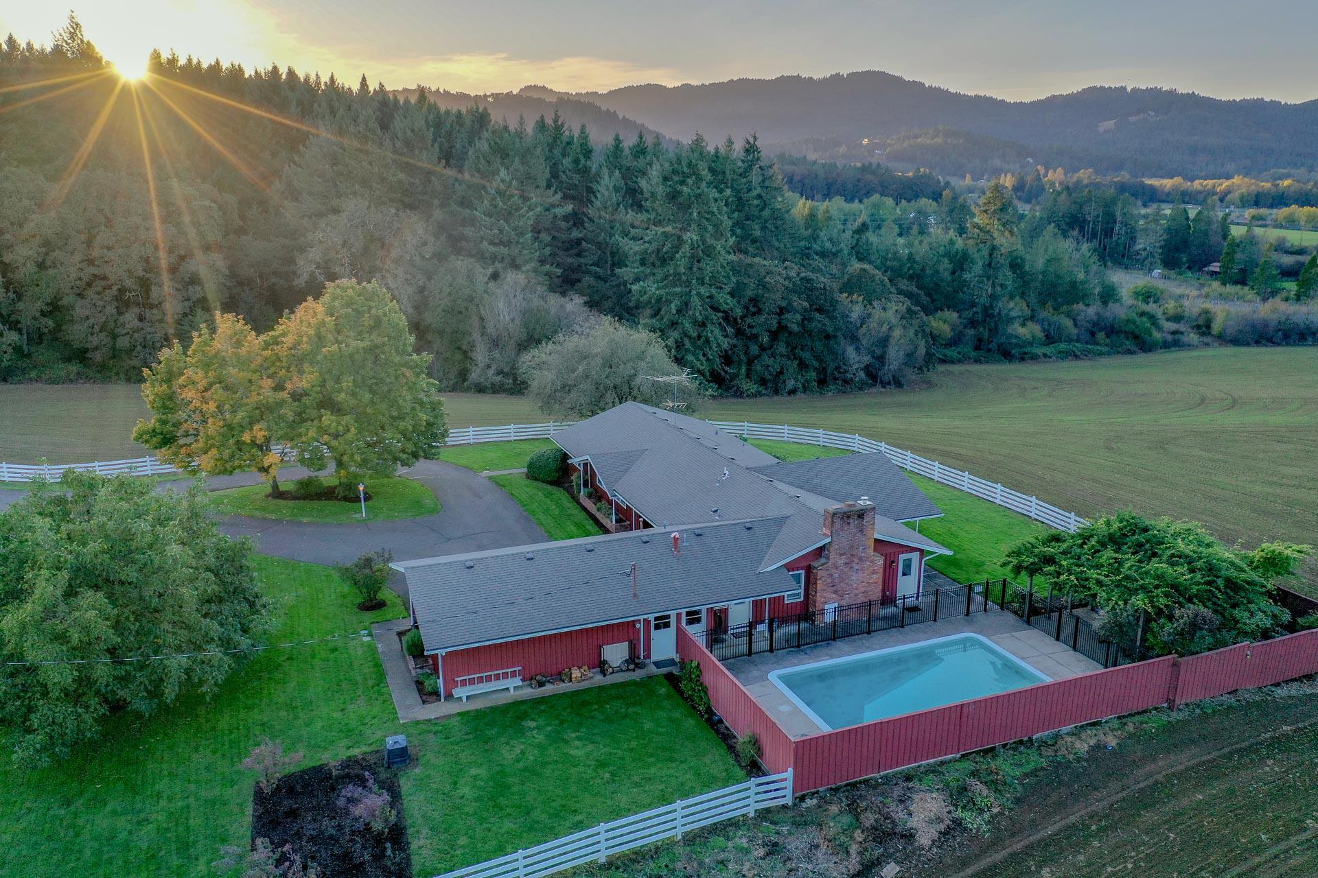 November aerial shot of Highland Acres.
