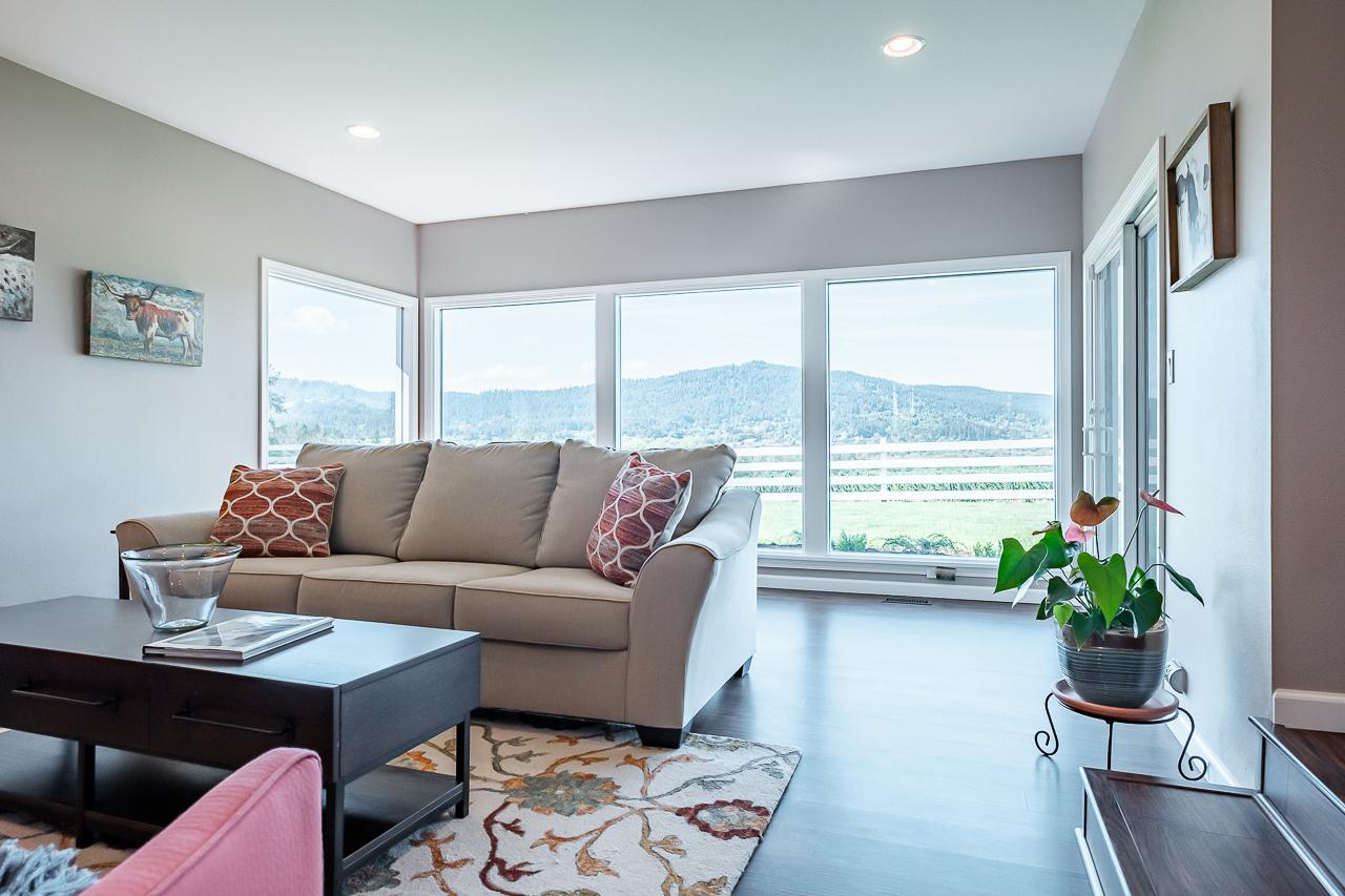 The panoramic view is breath taking from Highland Acres - Sunken Living Room