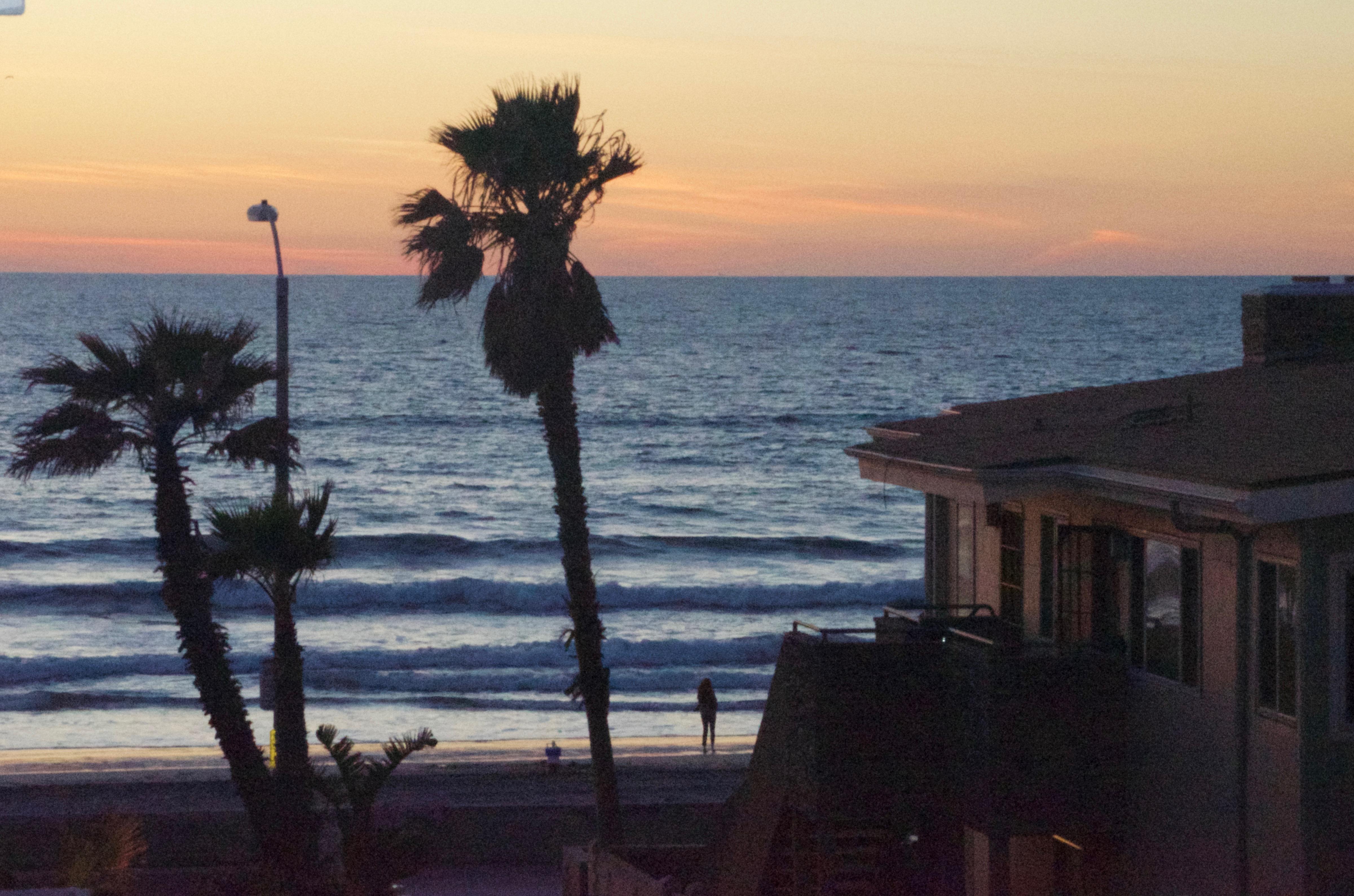 Zoomed View of Sunset from Balcony
