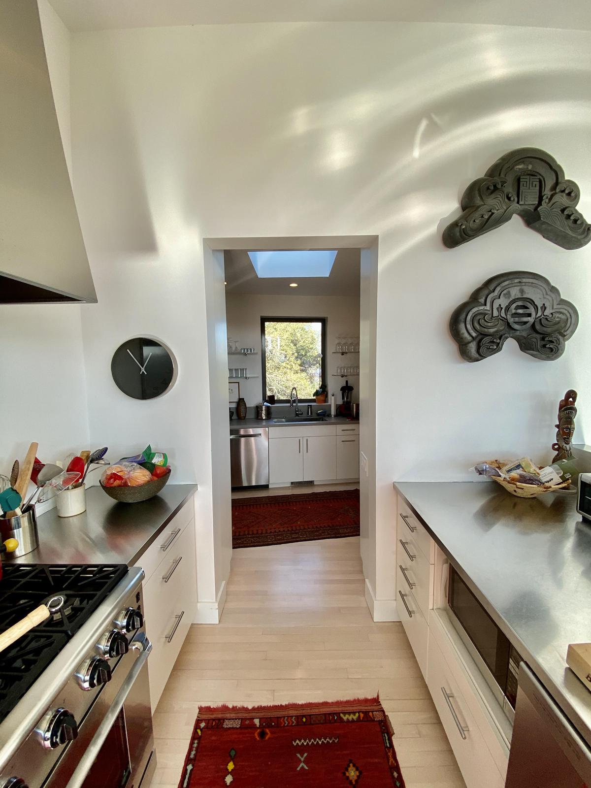 Kitchen looking toward butler's pantry/caterer's kitchen