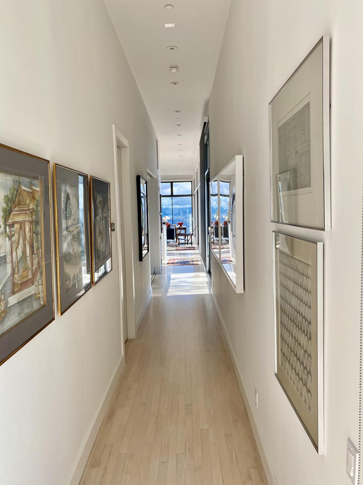 Hallway to Bedroom Suites