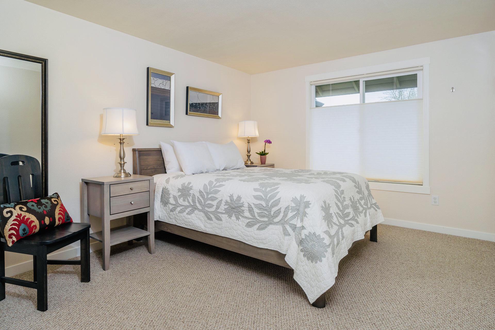 Master Bedroom with High-End Pillow-Top Bed and Luxury Linens