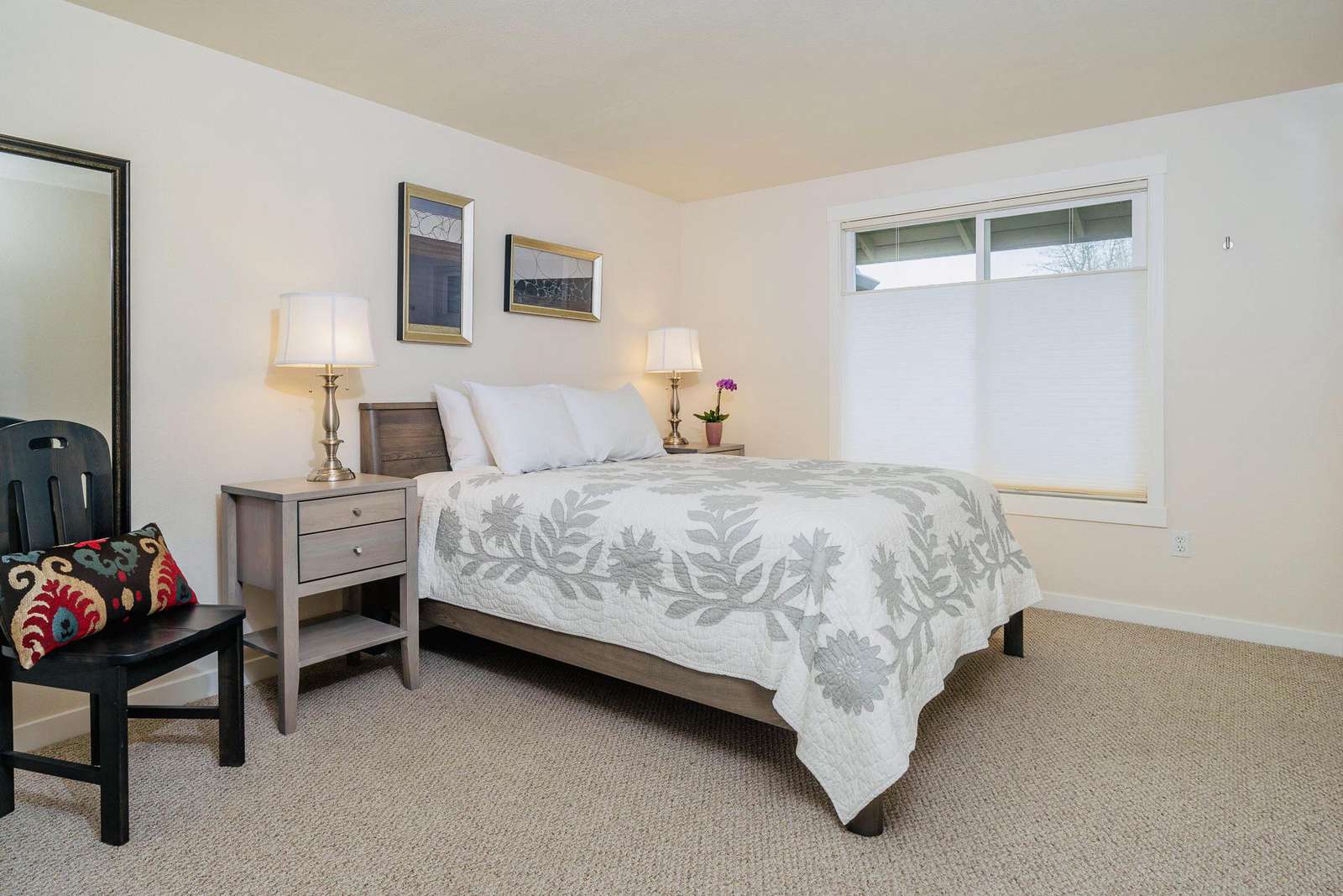 Master Bedroom with High-End Pillow-Top Bed and Luxury Linens