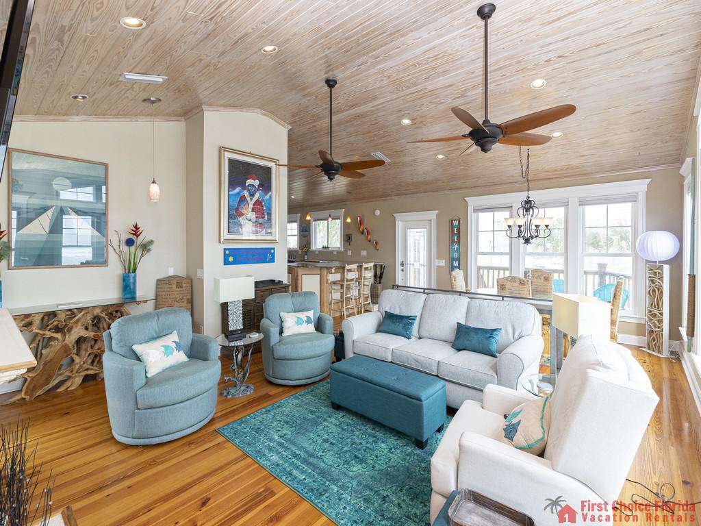 Oyster House Living Room to Dining Room