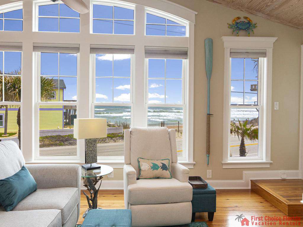 Oyster House Living Room Furniture and View