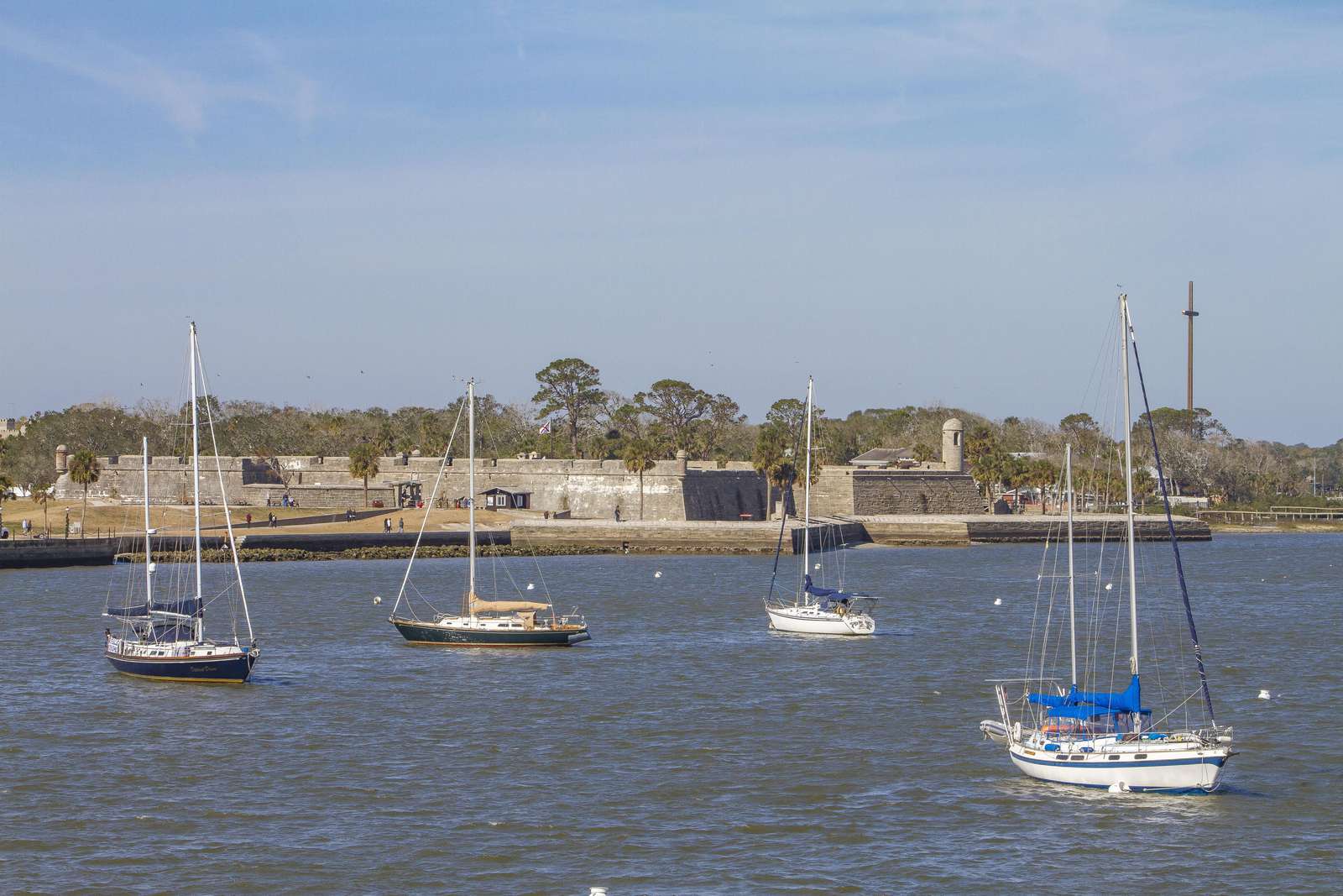 St. Augustine Boats in Harbor