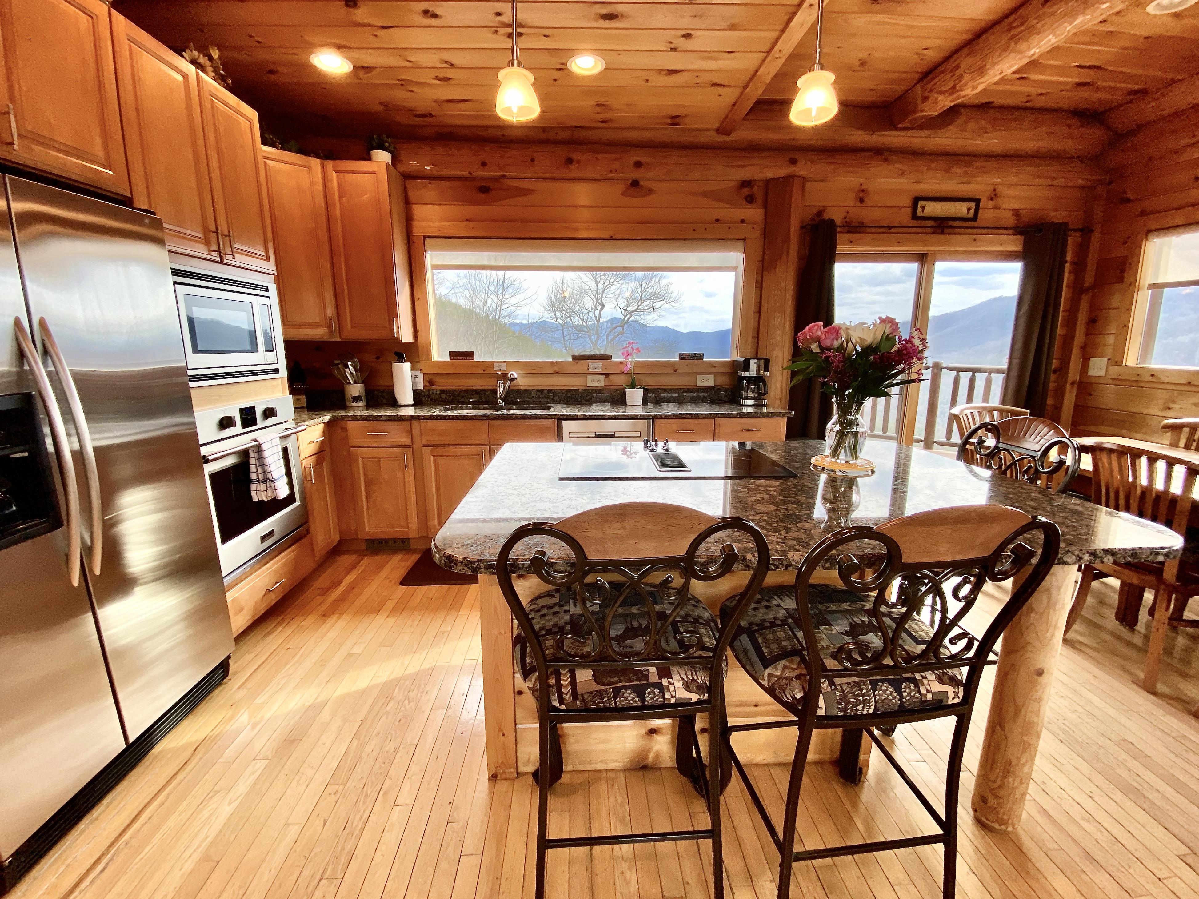 Whether you are Cooking indoors, or using the Gas Grill (Propane is provided), Preparing your Meals is a Joy!