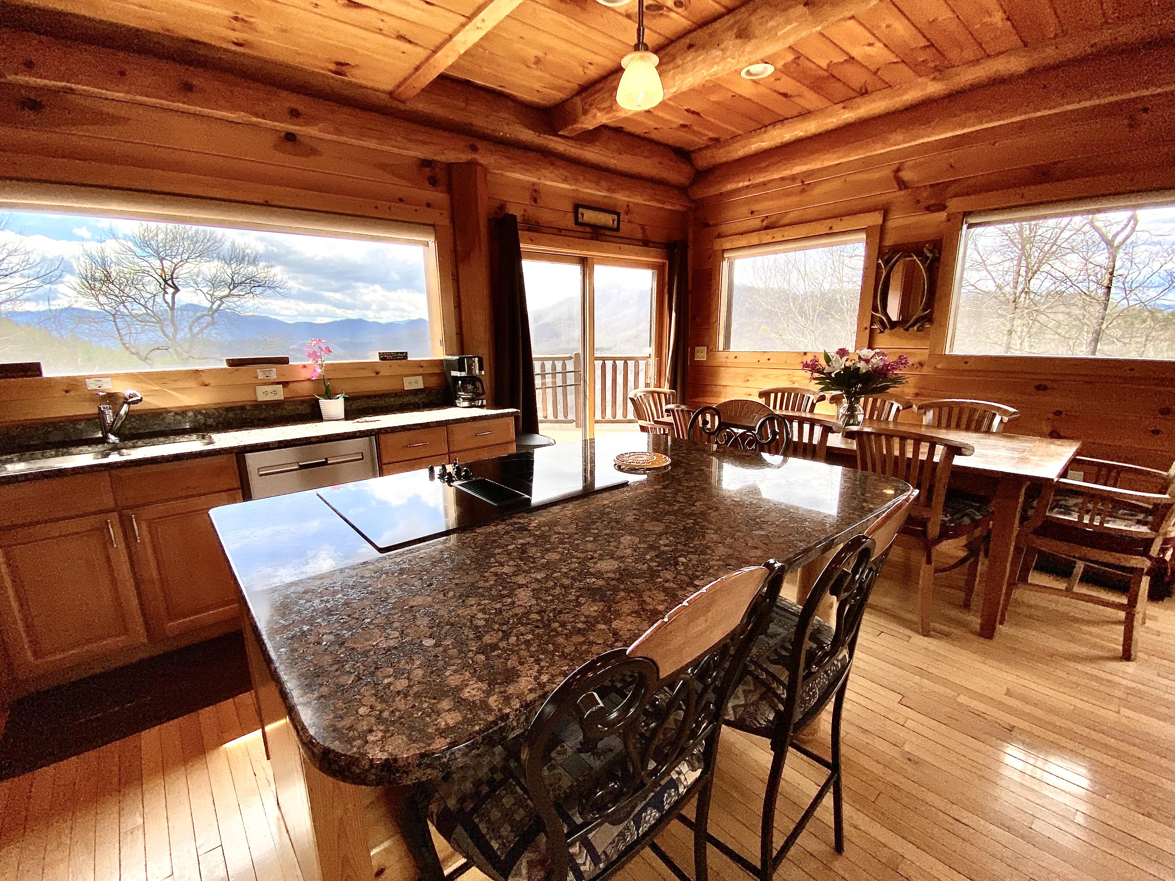 Picture Windows surround your Chef's Kitchen