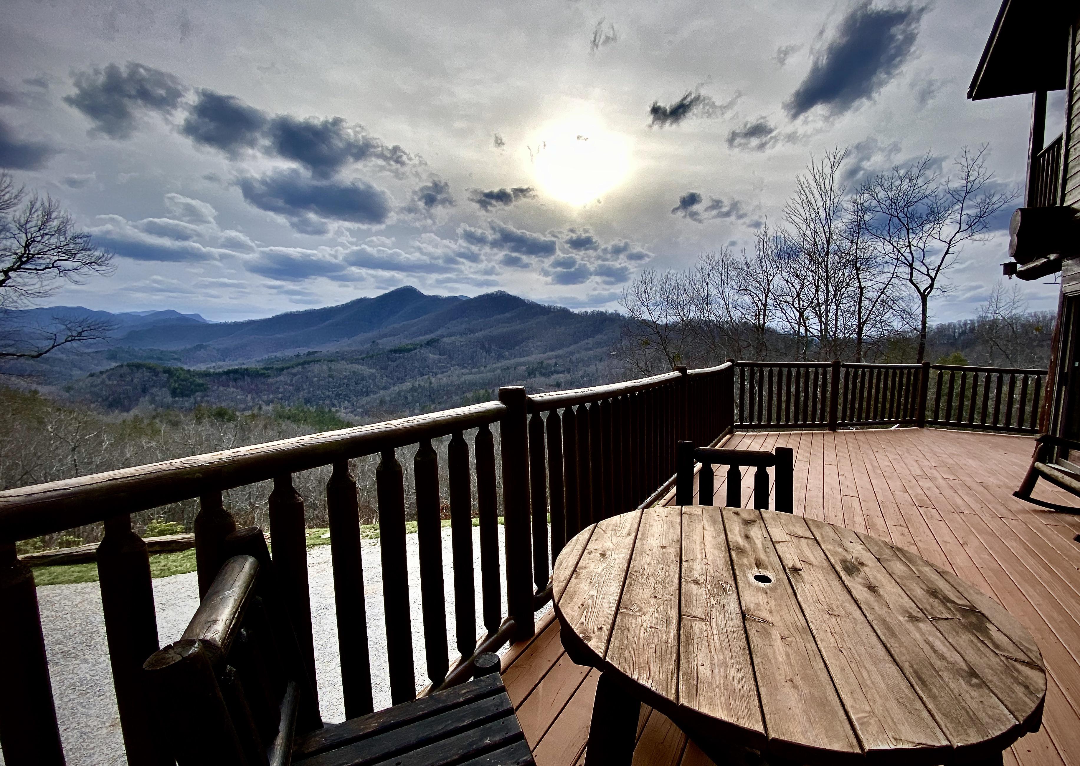 Ample Seating all around the Expansive Decking