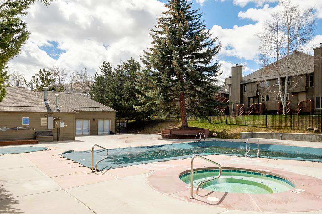 Condominium community pool and hot tub