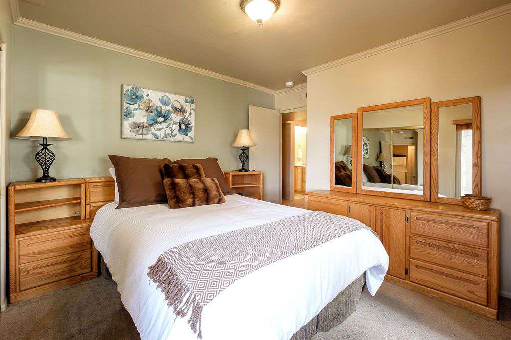 Second Bedroom on first floor with queen bed