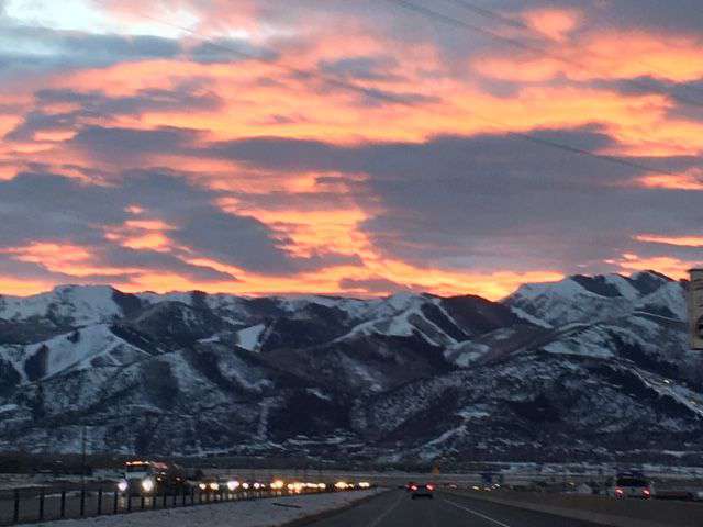 Sunset over Park City