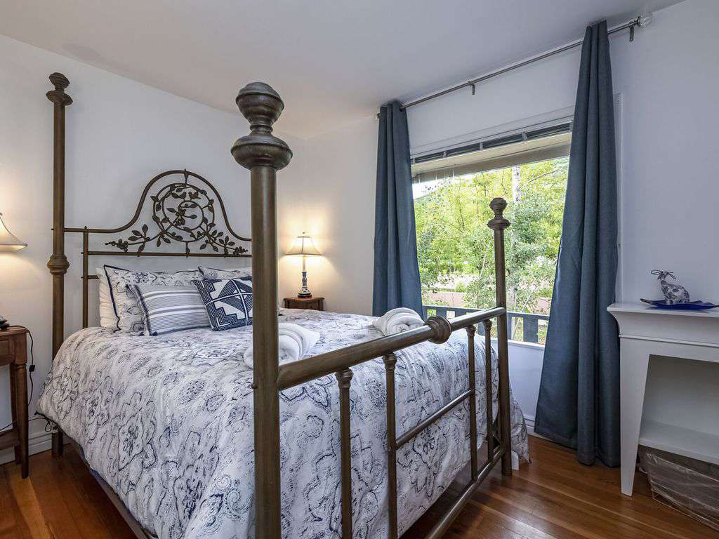 Master Bedroom with view of city