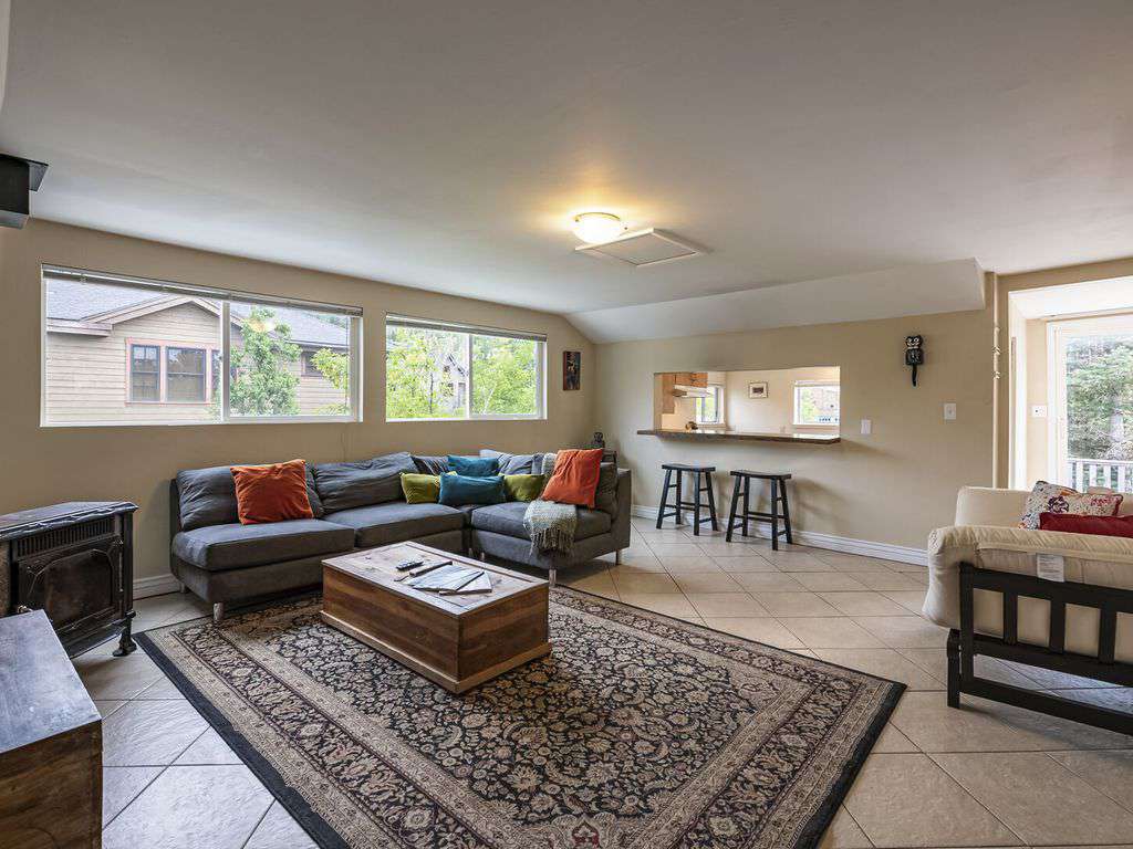 Second floor living room with futon