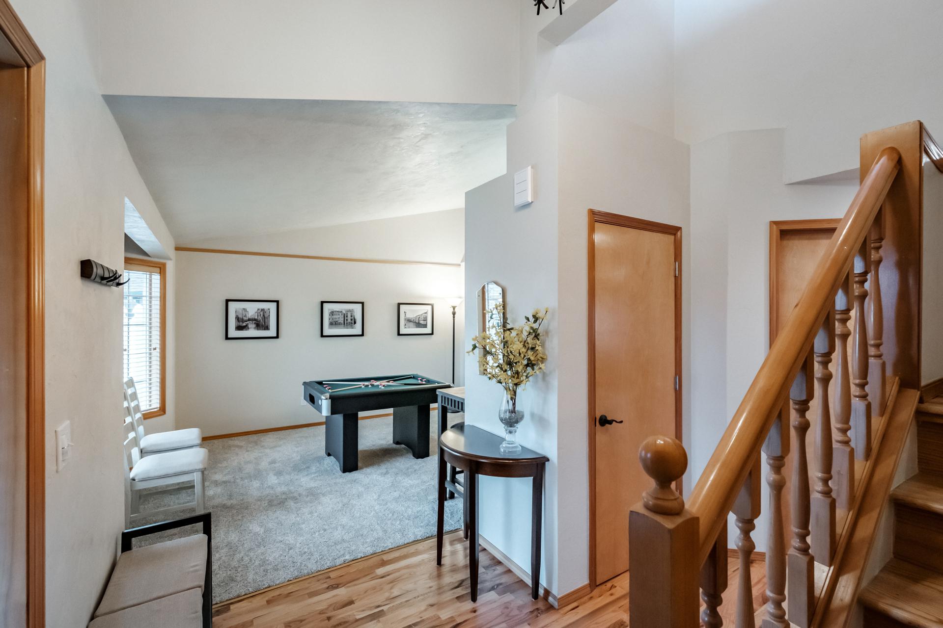 Pathway to Game Room and Upstairs
