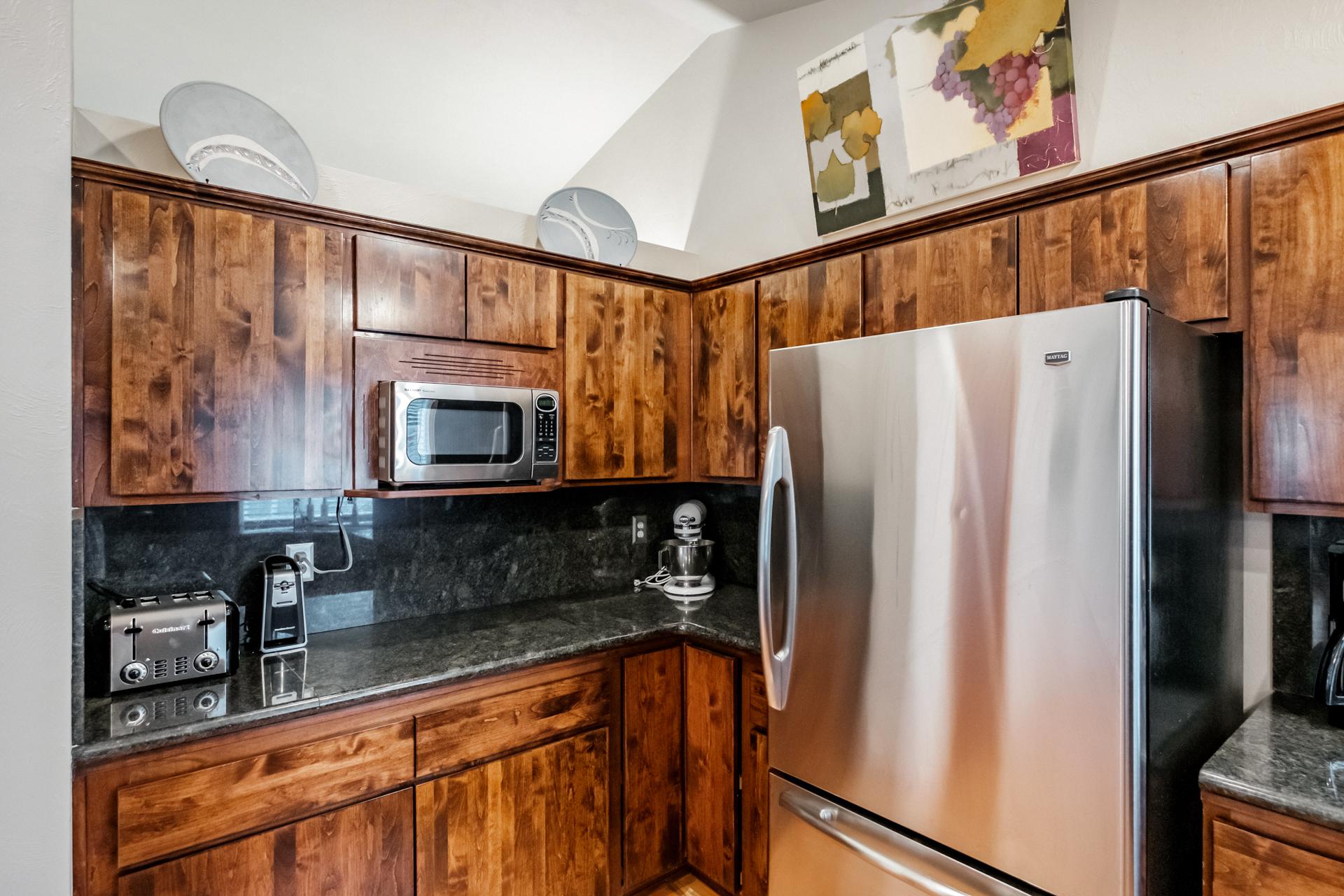 New appliances in the kitchen -- Storage galore too!