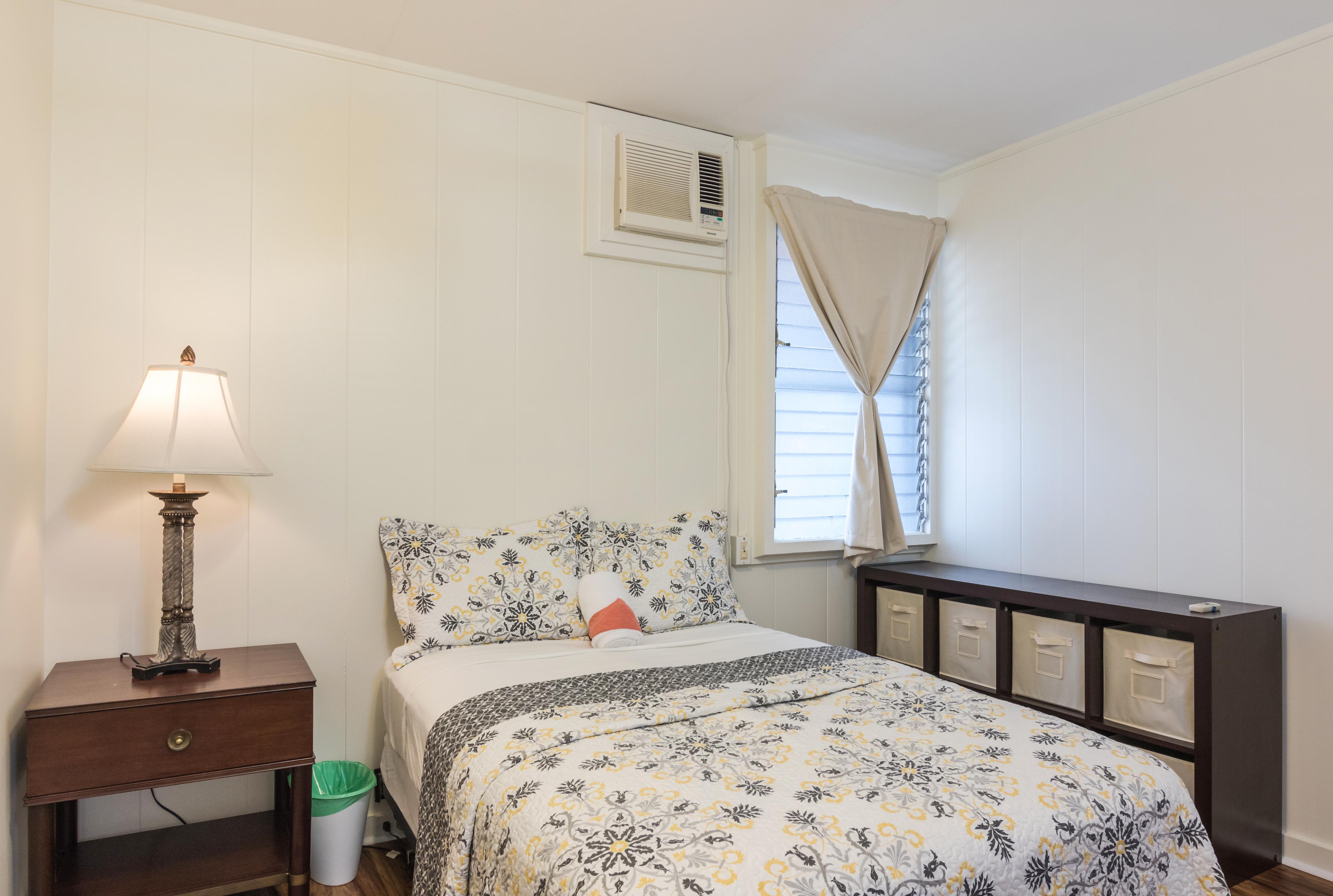 Bedroom C, now with doors on each side for privacy