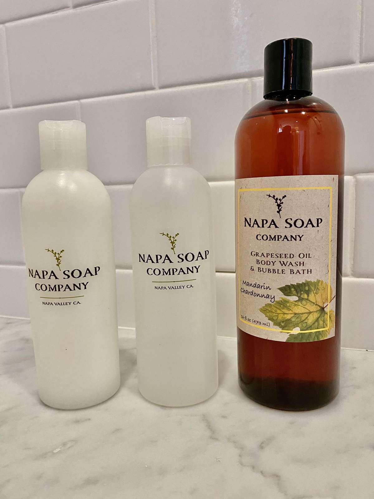 Napa Soap Company amenities in all bathrooms