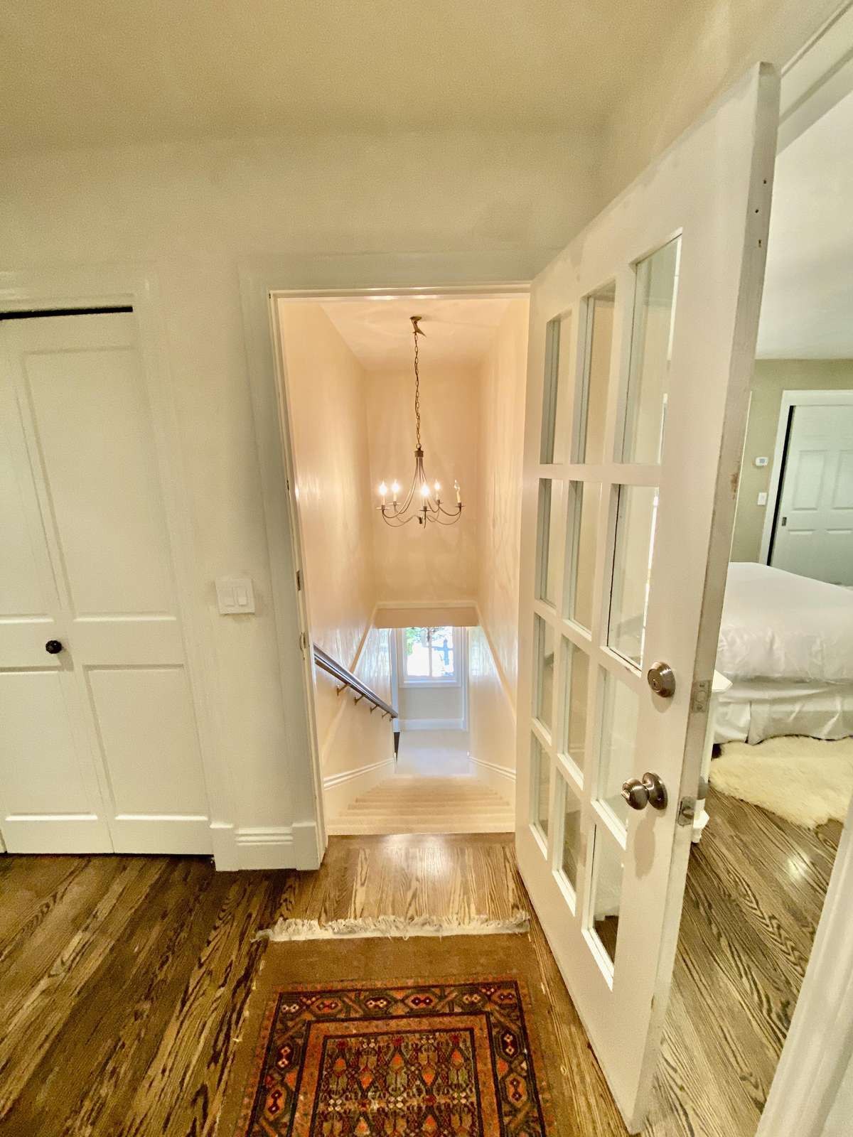 Main hallway toward stairs to lower level