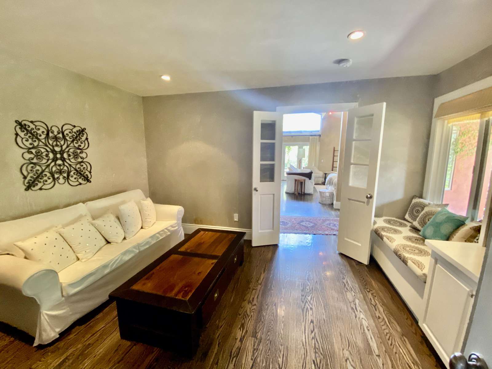 Reading room off main entrance and living area