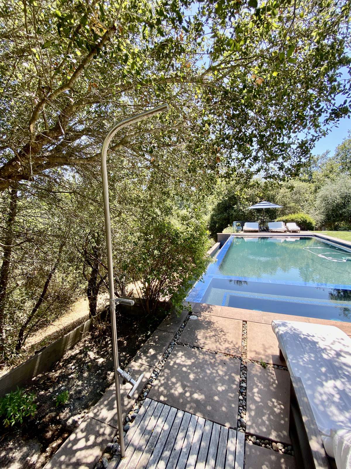 Refreshing outdoor shower