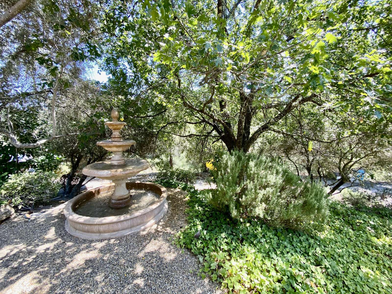 Serenity fountain provides a claming charm