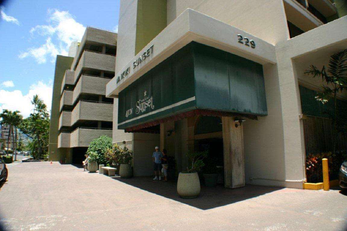 Hotel Lobby and Parking Garage Entrance
