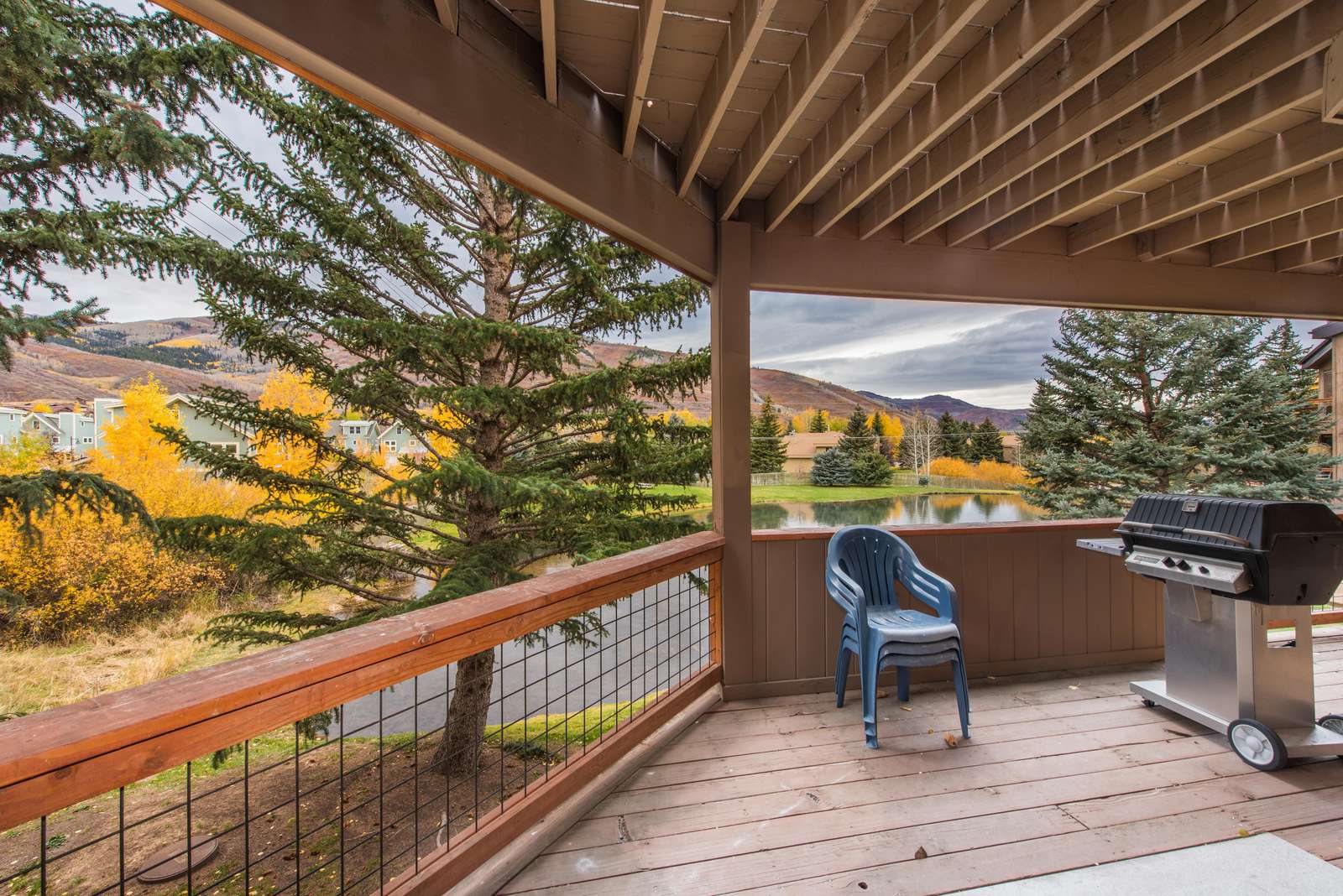 Large deck with great views