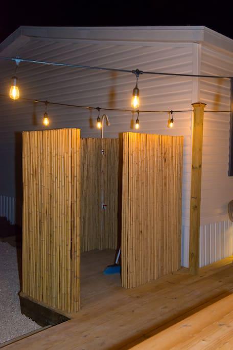 Night View of Bamboo Shower