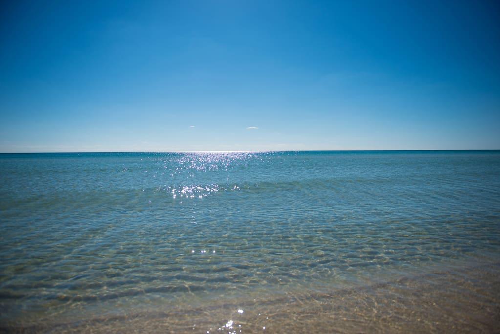 5 minute walk to the Gulf of Mexico