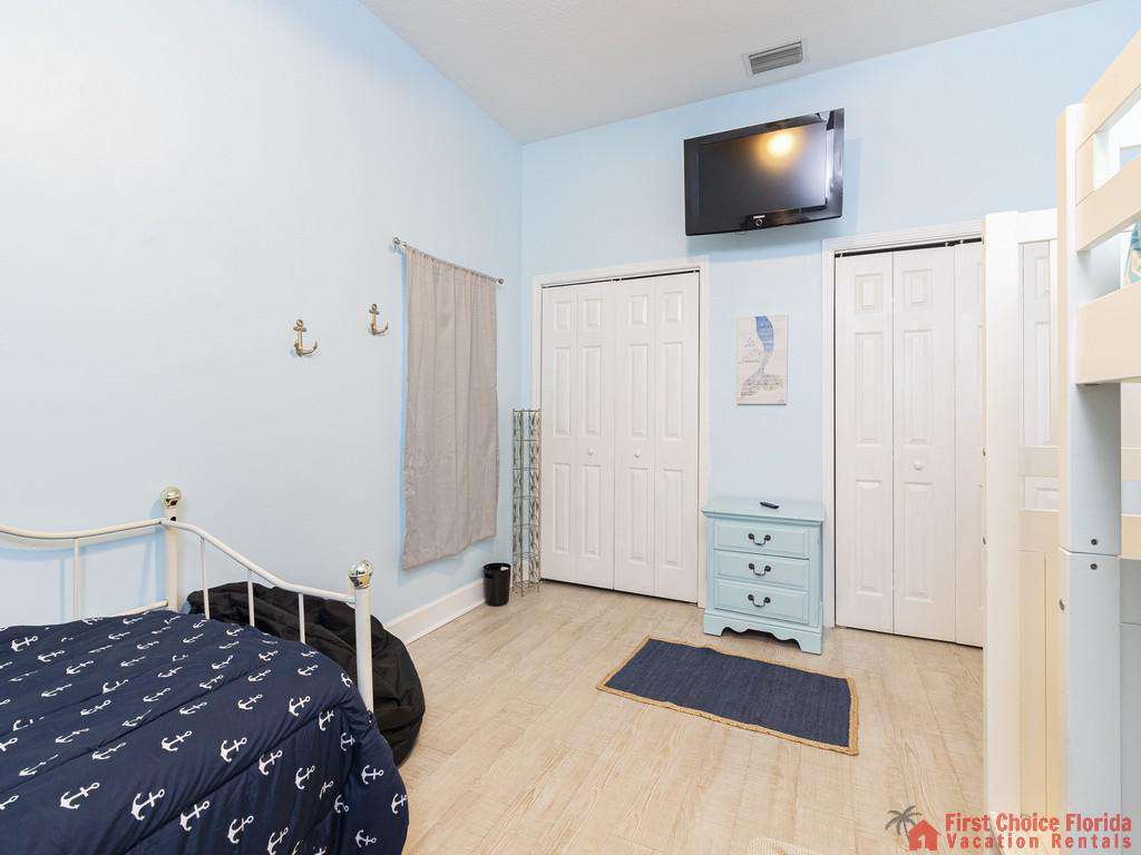 Coastal Hideaway Guest Room with Closets