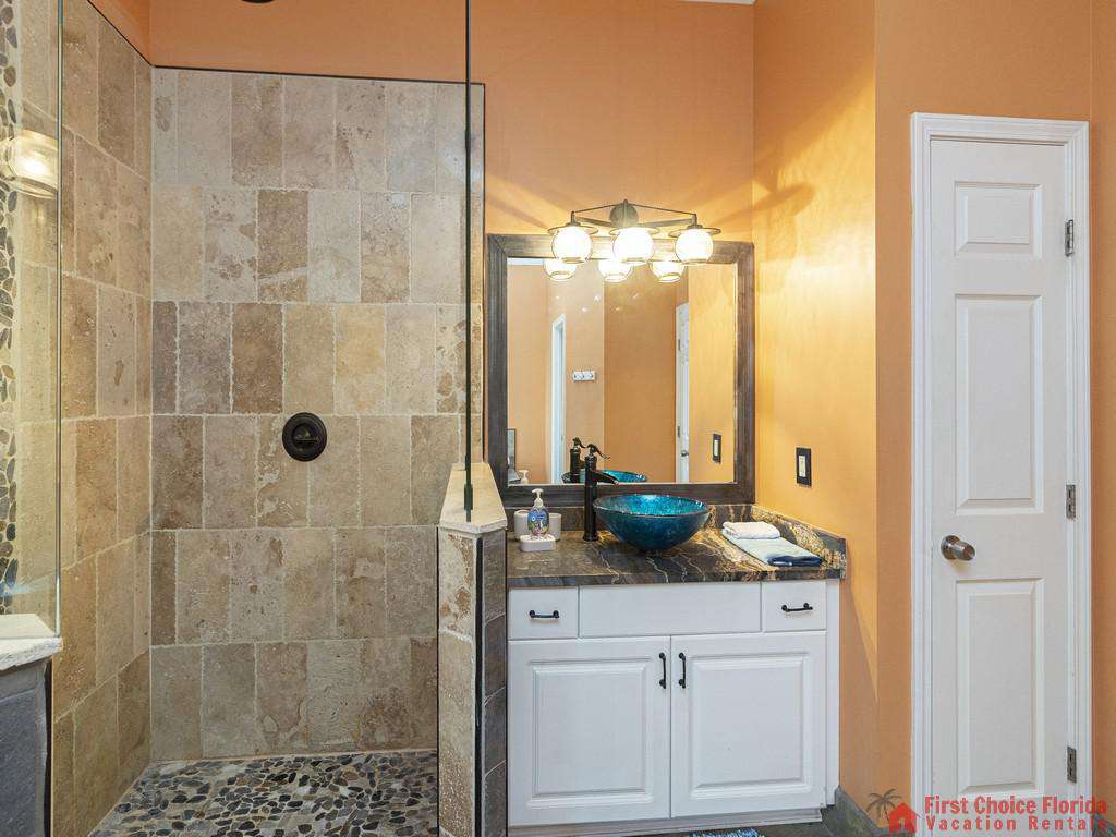 Coastal Hideaway Master Vanity and Shower