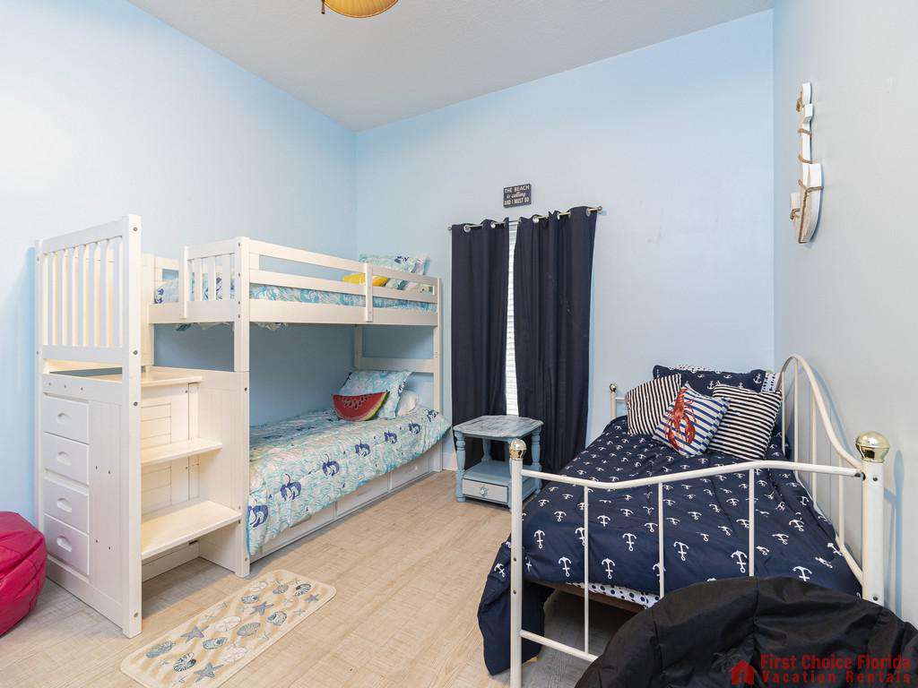 Coastal Hideaway Guest Room with Bunk Beds