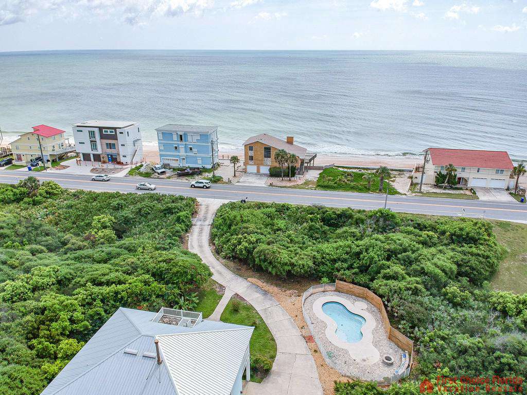 Coastal Hideaway Aerial Beach View