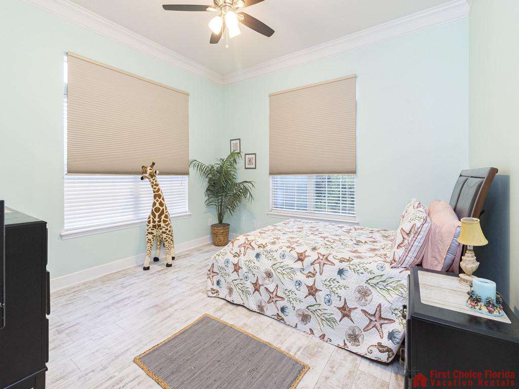 Coastal Hideaway Bedroom with Windows