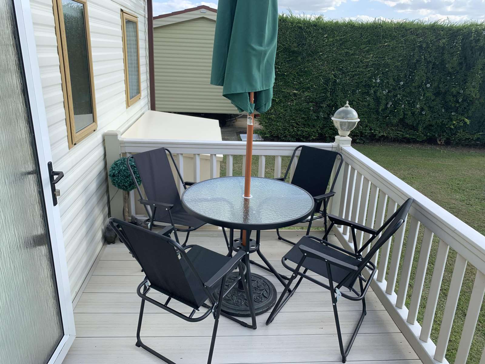 Enjoy the use of outdoor furniture!