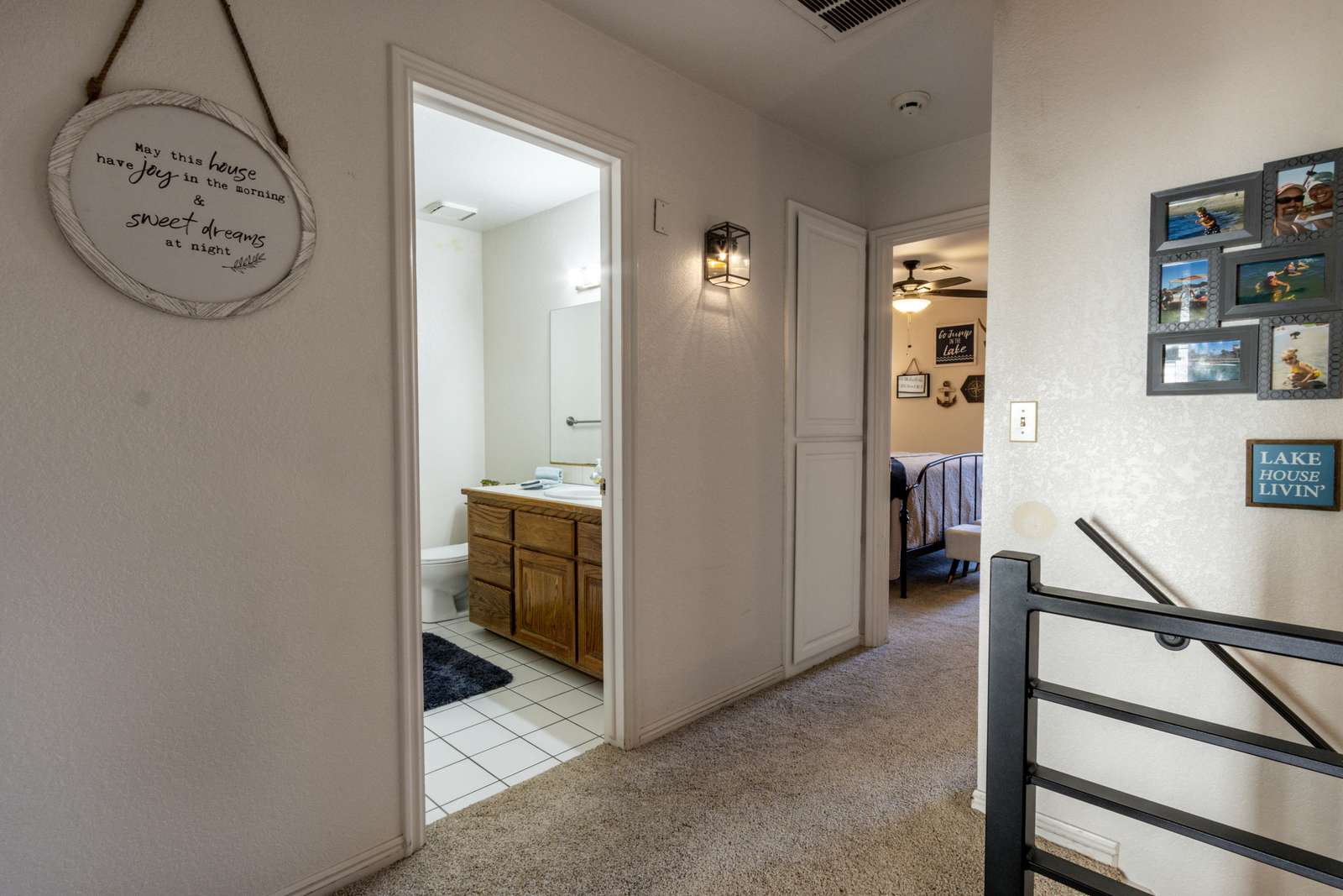 Hallway to upstairs Bathroom