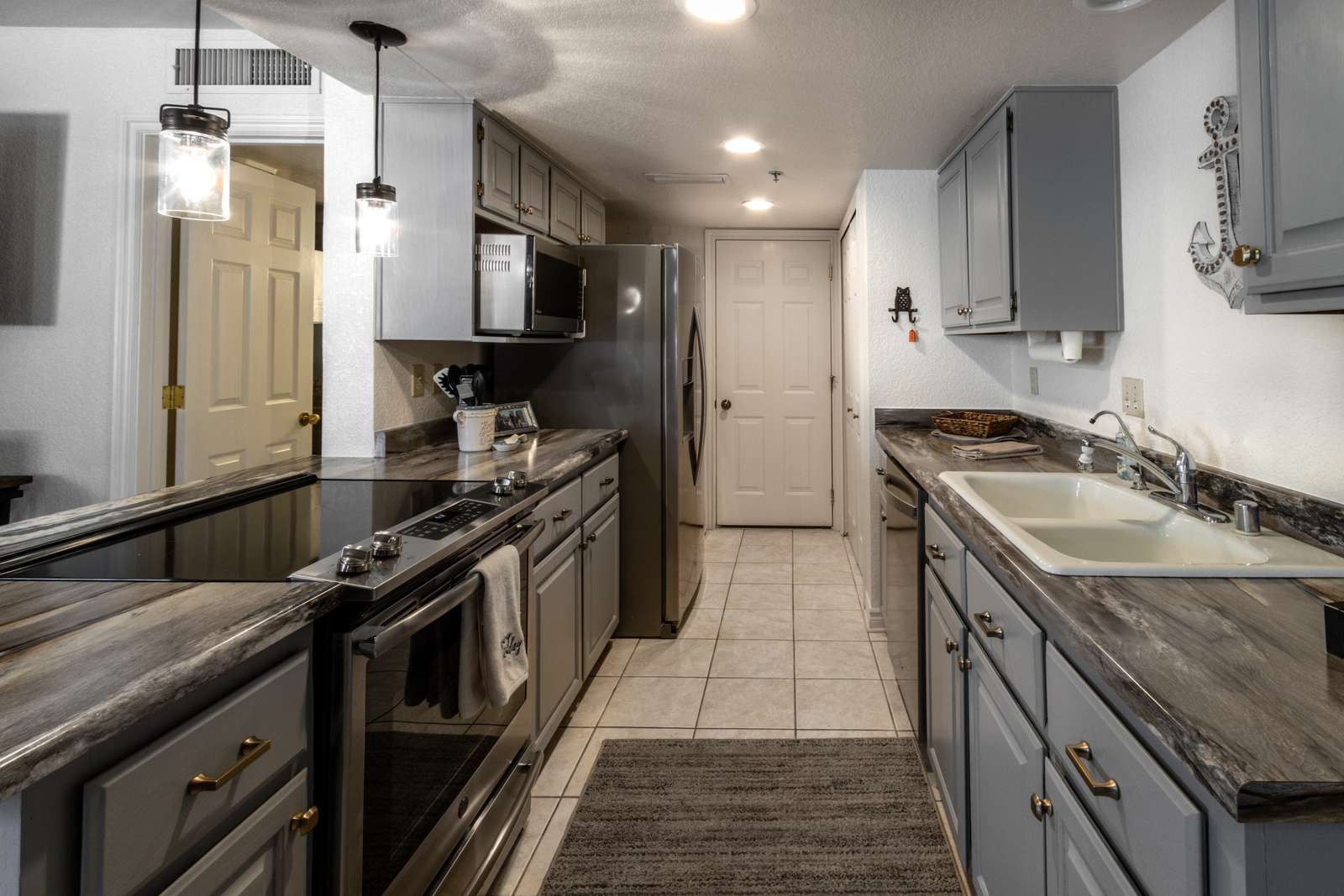 Kitchen exit garage