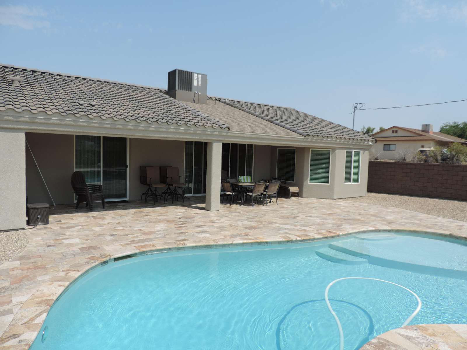 Large covered patio