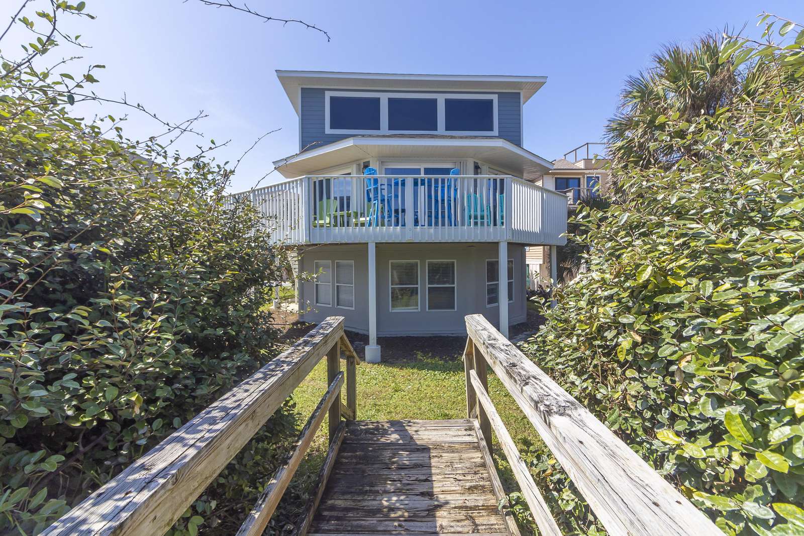 Ocean Sunrise - Boardwalk from House