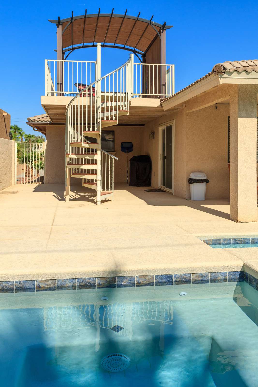 Spiral Stairs to Balcony!