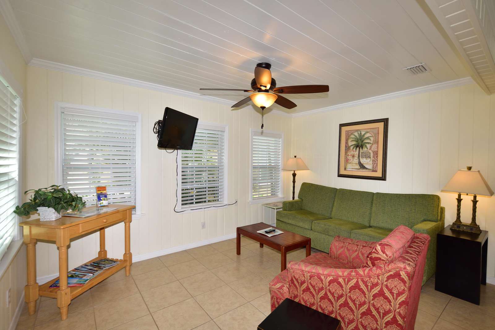 Living Area with Wall TV