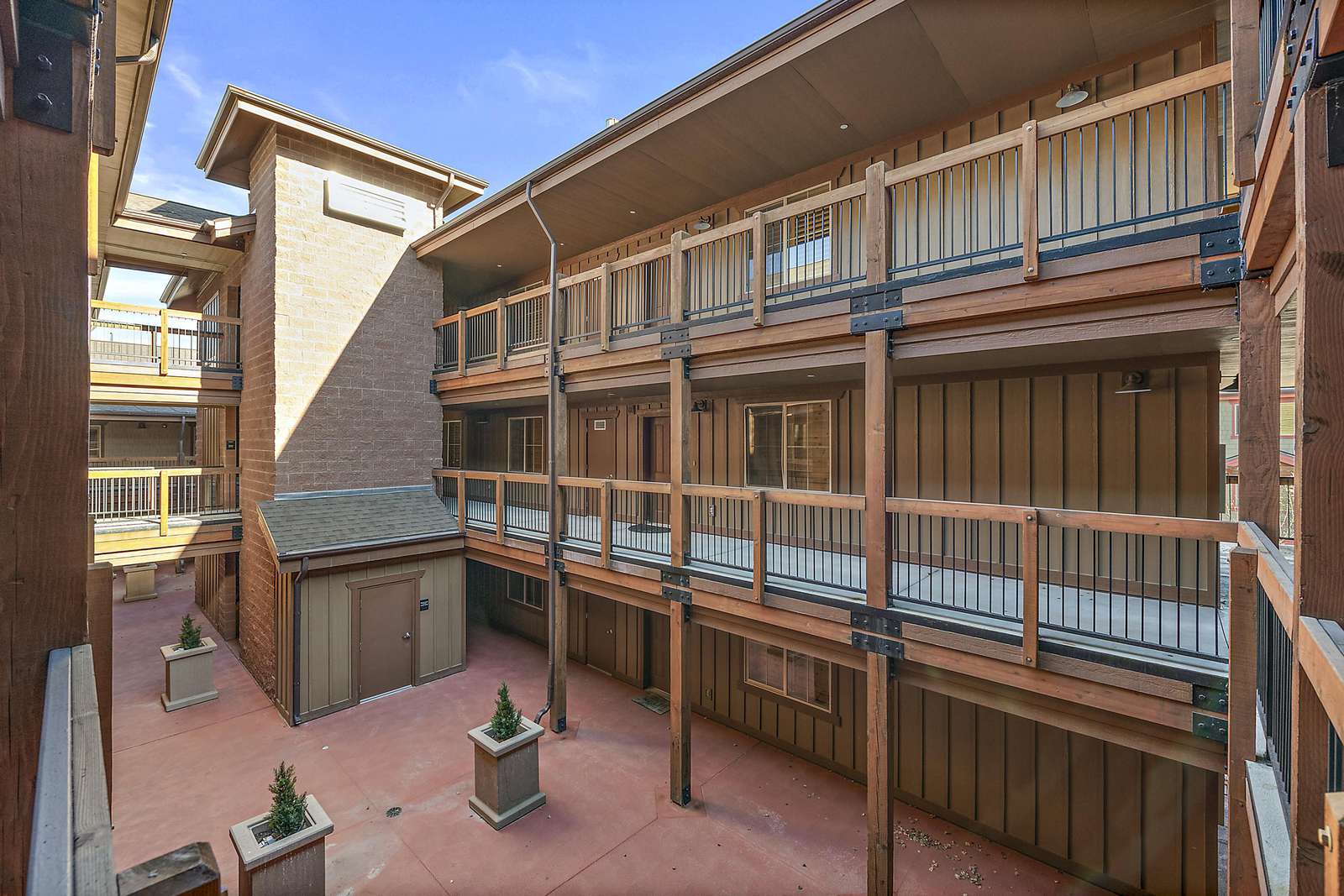 Unit is on the third floor above the garage (4th floor of building)