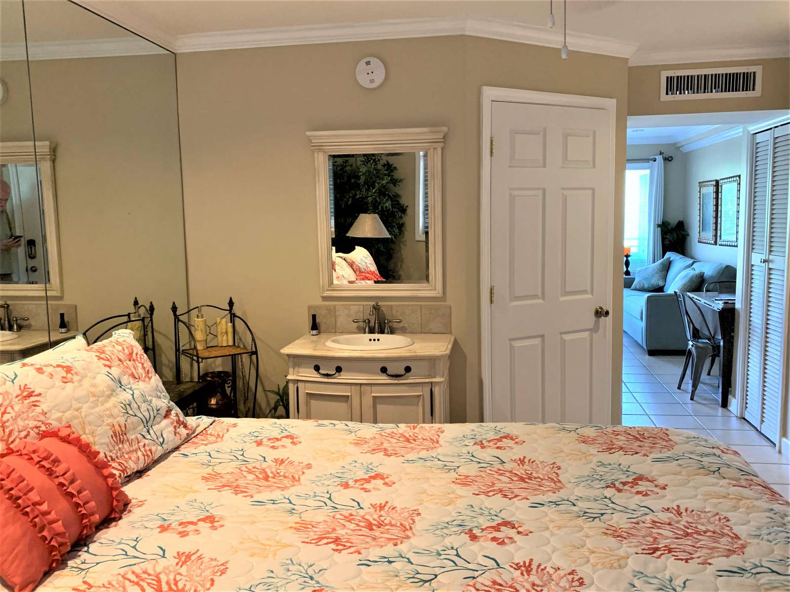 Extra vanity in Bedroom