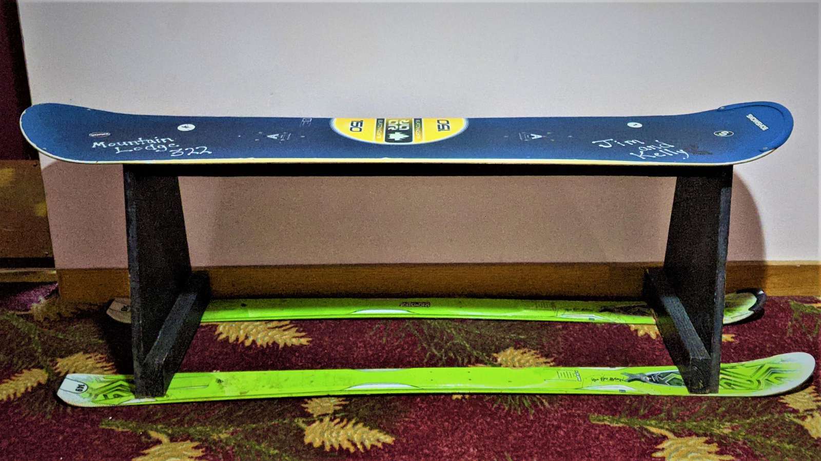 Ski Bench outside the condo to take your shoes off and on