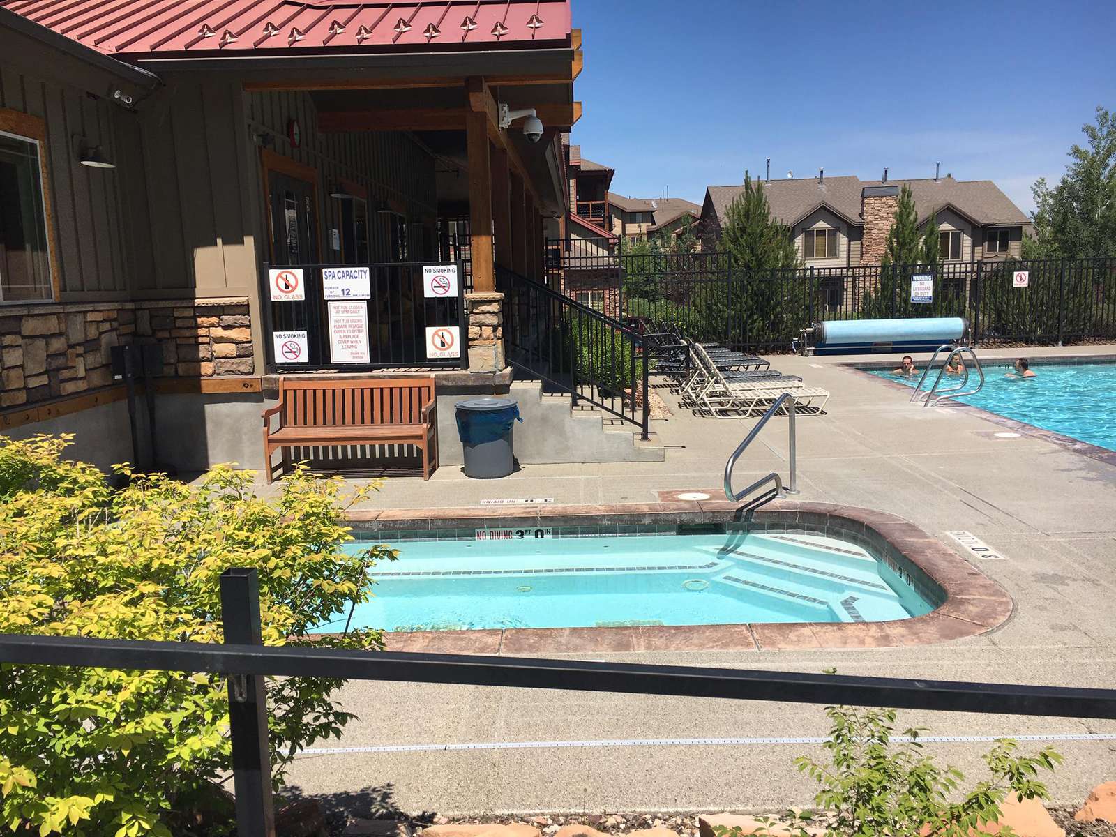 Clubhouse hot tub