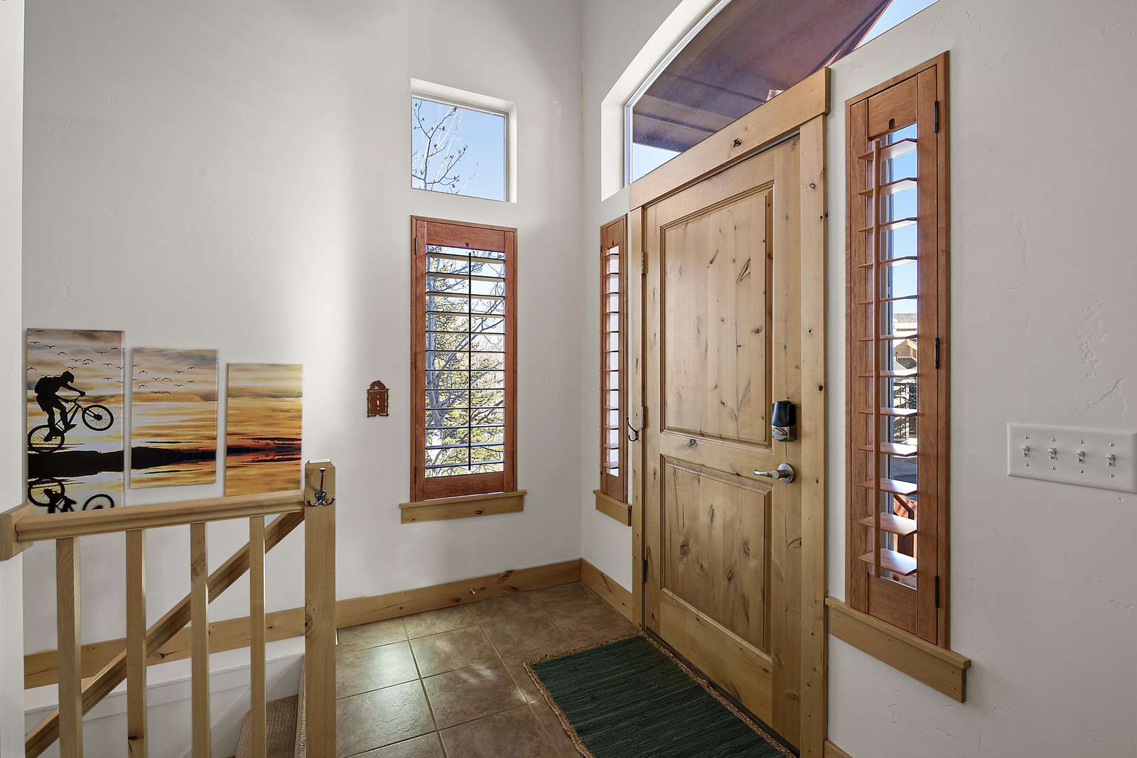 Private front door entrance